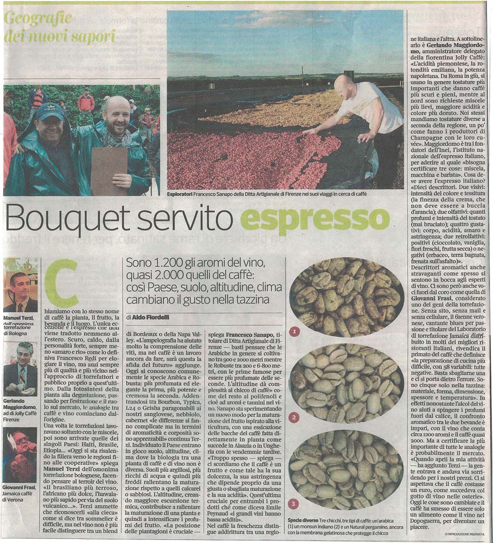 Bouquet servito Espresso
